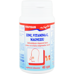 Zinc, Vitamina C si Magneziu 40cps FAVISAN