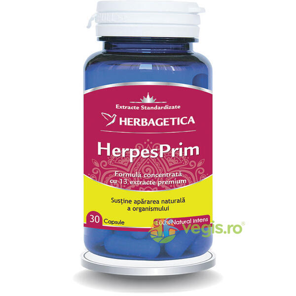 Herpes Prim 30Cps, HERBAGETICA, Capsule, Comprimate, 1, Vegis.ro
