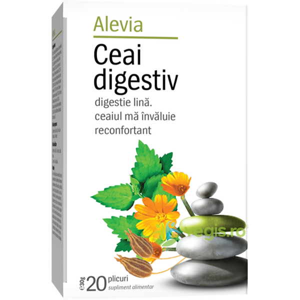 Ceai Digestiv 20dz, ALEVIA, Ceaiuri doze, 1, Vegis.ro