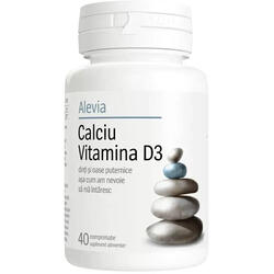 Calciu Vitamina D3 40cpr ALEVIA