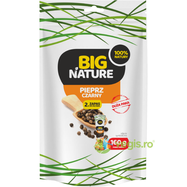 Piper Negru Boabe 160g, BIG NATURE, Condimente, 1, Vegis.ro