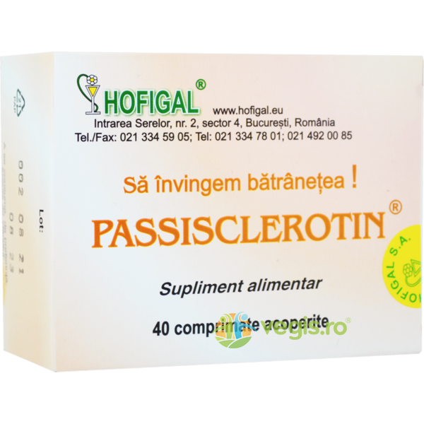 Passisclerotin 40cpr, HOFIGAL, Capsule, Comprimate, 1, Vegis.ro