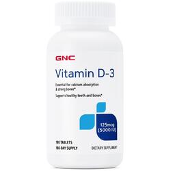Vitamina D3 125mcg (5000iu) 180tb GNC