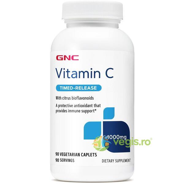 Vitamina C  1000mg 90tb cu eliberare prelungita, GNC, Vitamine, Minerale & Multivitamine, 1, Vegis.ro