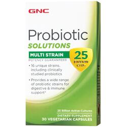 Ultra Probiotic Complex cu 25 Miliarde de Culturi Vii cu Tulpini Multiple 30cps vegetale GNC
