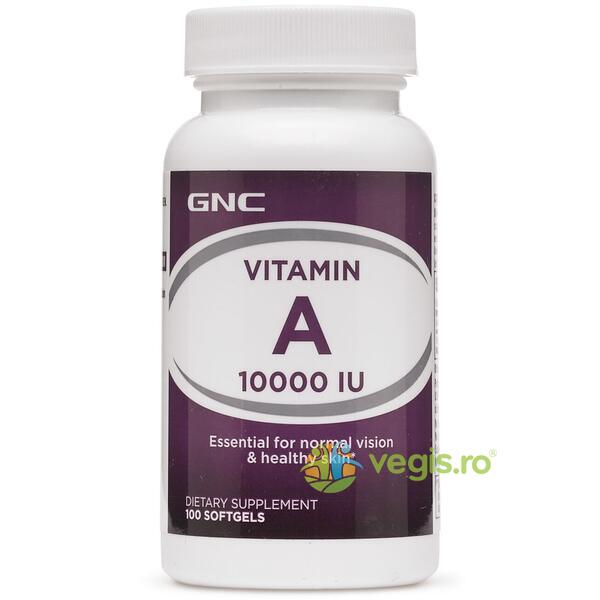 Vitamina A 10000ui 100cps moi, GNC, Vitamine, Minerale & Multivitamine, 1, Vegis.ro