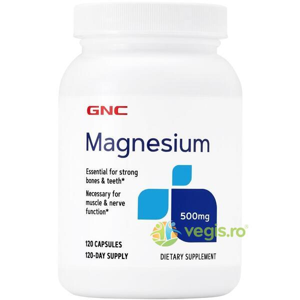 Magneziu 500mg 120cps, GNC, Vitamine, Minerale & Multivitamine, 1, Vegis.ro