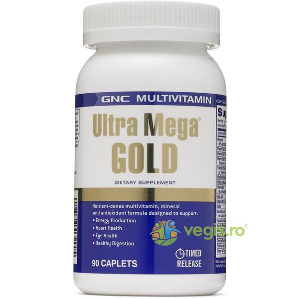 Complex de Multivitamine Ultra Mega Gold 90tb cu eliberare prelungita, GNC, Vitamine, Minerale & Multivitamine, 1, Vegis.ro