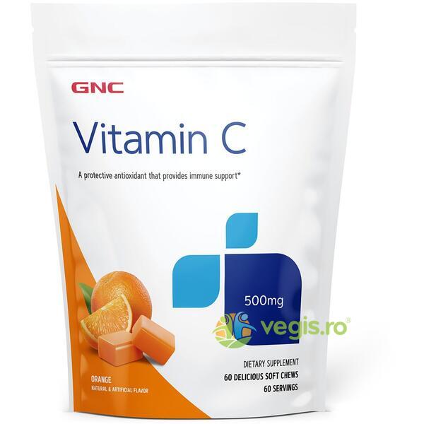 Vitamina C (Caramele) 500mg 60buc, GNC, Vitamina C, 1, Vegis.ro
