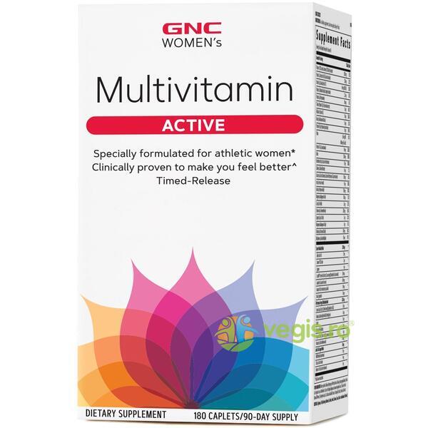 Complex de Multivitamine Pentru Femei (Women's Multivitamin Active) 180cps, GNC, Vitamine, Minerale & Multivitamine, 1, Vegis.ro