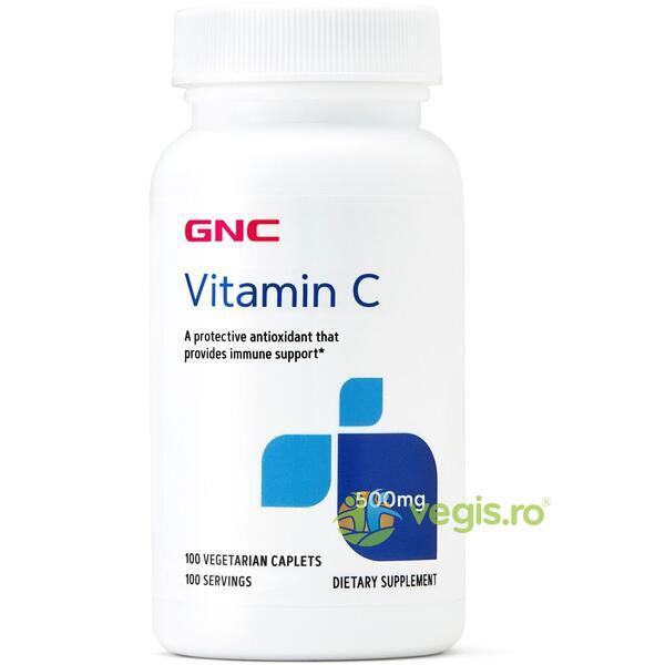 Vitamina C 500mg 100tb vegetale, GNC, Vitamina C, 1, Vegis.ro