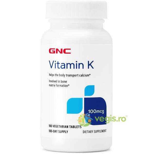 Vitamina K 100mcg 180tb, GNC, Vitamine, Minerale & Multivitamine, 1, Vegis.ro