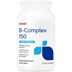 B-Complex 150 (Complex de Vitamina B) 100cps vegetale cu eliberare prelungita GNC