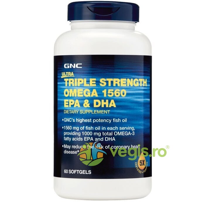Ultra Triple Strength Omega 1560mg EPA+DHA 60cps moi