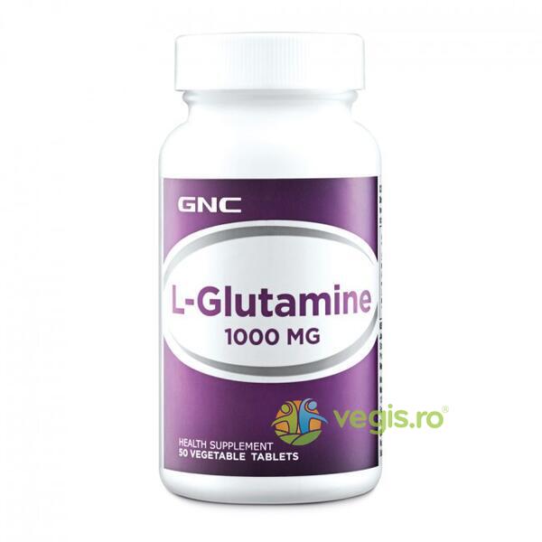 L-Glutamina 1000mg 50tb vegetale, GNC, Capsule, Comprimate, 1, Vegis.ro