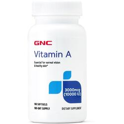 Vitamina A 3000mcg (10000ui) 180cps moi GNC