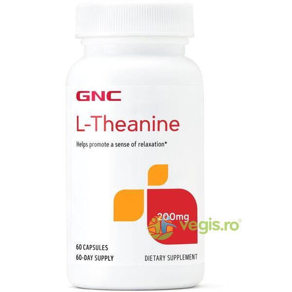 L-Teanina ( L-Theanine) 200mg 60cps, GNC, Capsule, Comprimate, 1, Vegis.ro