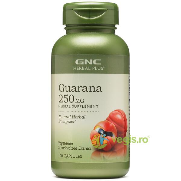 Guarana 250mg Herbal Plus 100cps, GNC, Capsule, Comprimate, 1, Vegis.ro