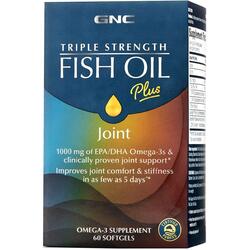Ulei de Peste cu Suport pentru Articulatii (Fish Oil Plus Joint) Triple Strenght 60cps moi GNC