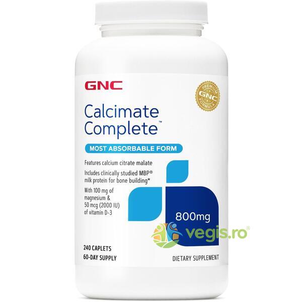 Calciu Citrat Malat (Calcimate Complete) 800mg 240tb, GNC, Vitamine, Minerale & Multivitamine, 1, Vegis.ro