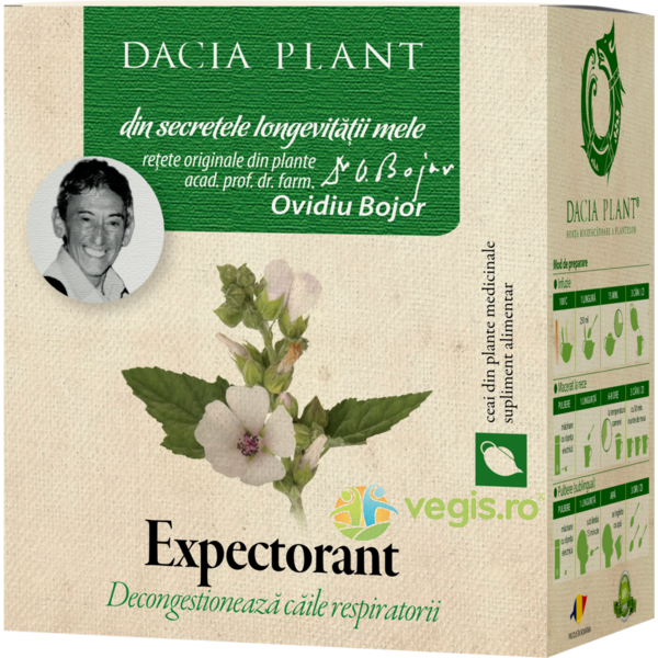 Ceai Expectorant 50g, DACIA PLANT, Ceaiuri vrac, 1, Vegis.ro