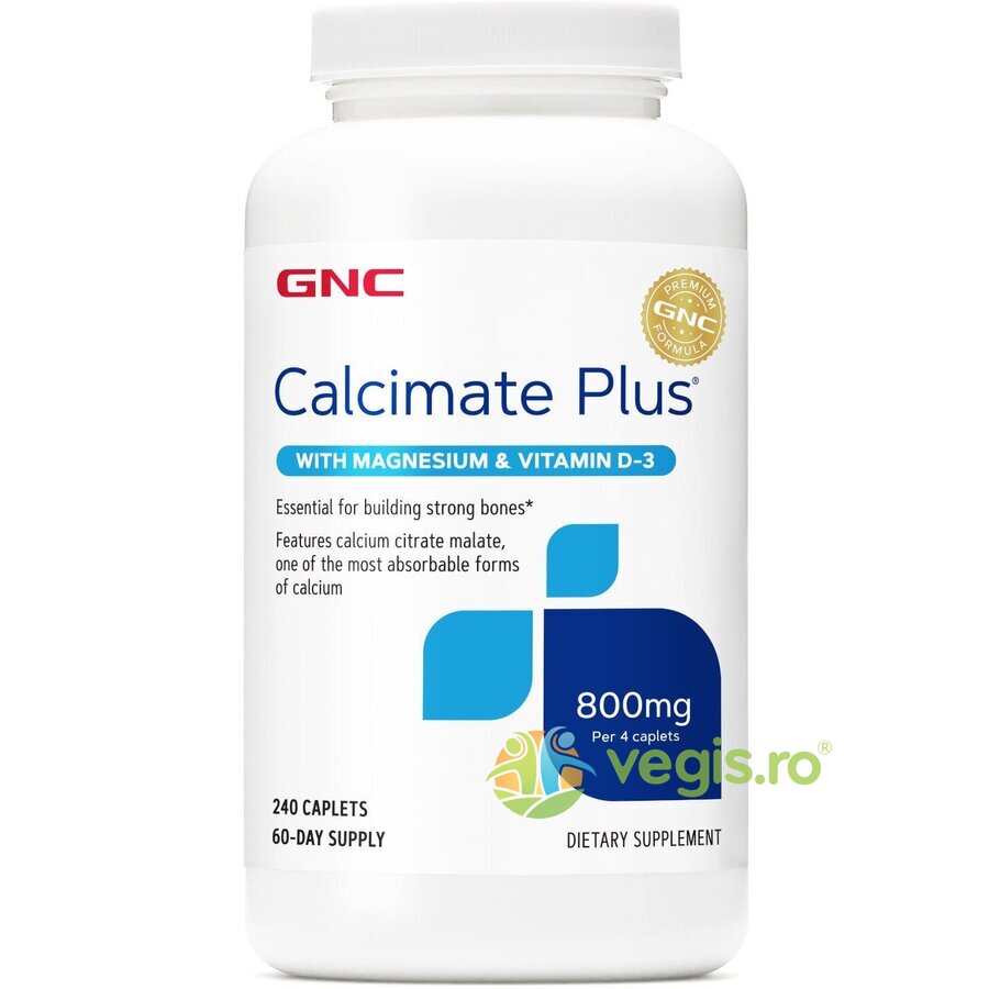 Calcimate Plus (Calciu) 800mg cu Magneziu si Vitamina D3 240tb