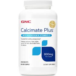 Calcimate Plus (Calciu) 800mg cu Magneziu si Vitamina D3 240tb GNC