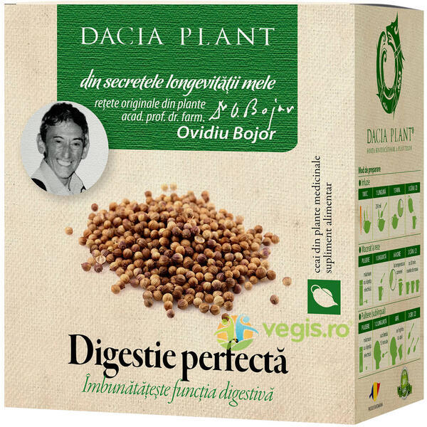 Ceai Digestie Perfecta 50g, DACIA PLANT, Ceaiuri vrac, 1, Vegis.ro