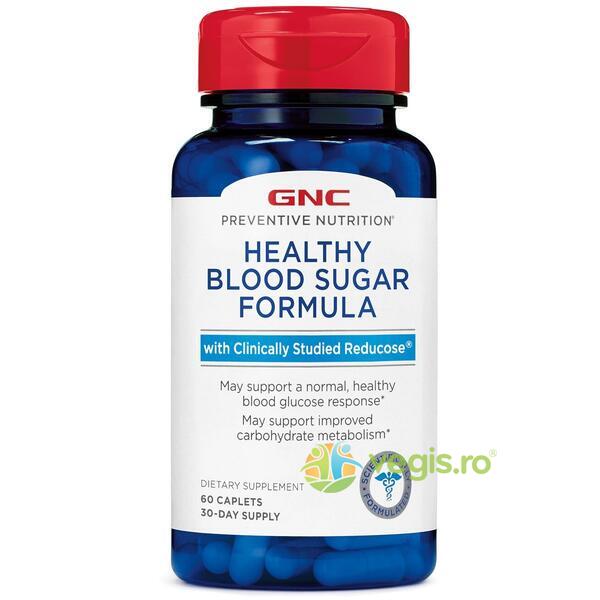 Blood Sugar Formula pentru Reglarea Zaharului din Sange Preventive Nutrition 60tb, GNC, Capsule, Comprimate, 1, Vegis.ro