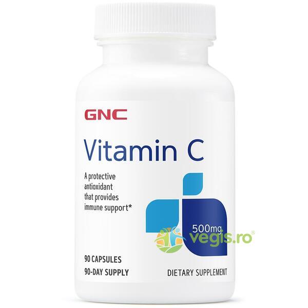 Vitamina C 500mg 90cps, GNC, Vitamina C, 1, Vegis.ro
