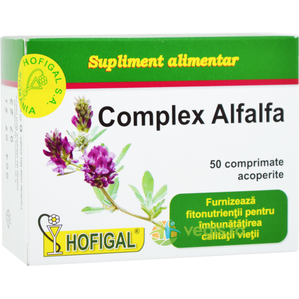 Complex Alfalfa 50cpr, HOFIGAL, Capsule, Comprimate, 1, Vegis.ro