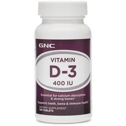 Vitamina D3 (Colecalciferol) 400ui 100tb GNC