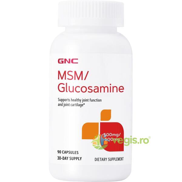 MSM si Glucozamina (MSM&Glucosamine) 500mg 90cps, GNC, Capsule, Comprimate, 1, Vegis.ro
