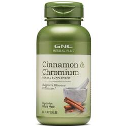 Cinnamon & Chromium (Extract Standardizat de Scortisoara si Crom) Herbal Plus 60cps GNC
