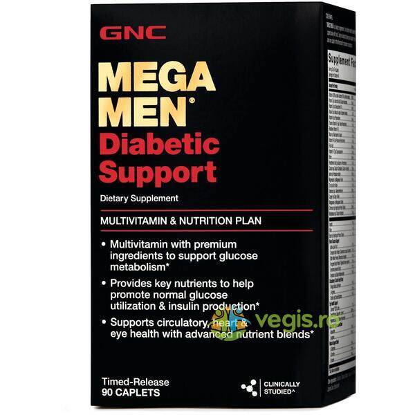 Complex de Multivitamine Suport Diabetic pentru Barbati Mega Men 90tb, GNC, Suplimente pentru barbati, 1, Vegis.ro