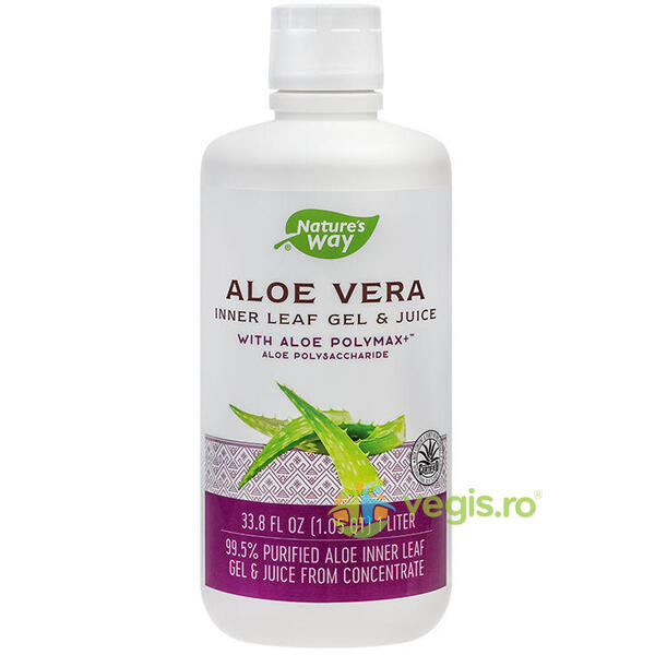 Aloe Vera Gel & Juice 1l Secom,, NATURE'S  WAY, Siropuri, Sucuri naturale, 1, Vegis.ro