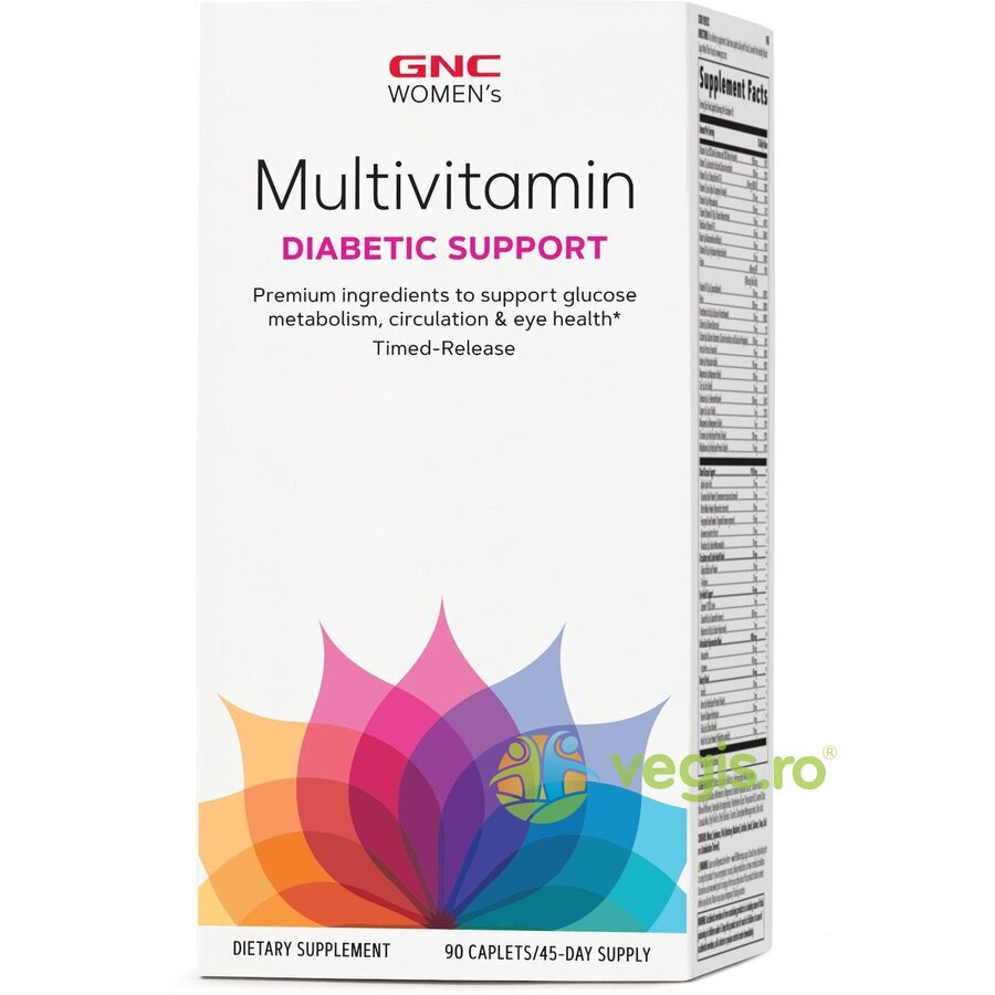 Complex de Multivitamine Suport Diabetic pentru Femei 90tb cu eliberare prelungita (Multivitamine Suplimente