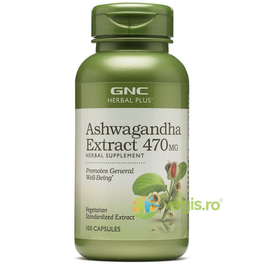 Ashwagandha Extract Herbal Plus 470mg 100cps 100cps Remedii