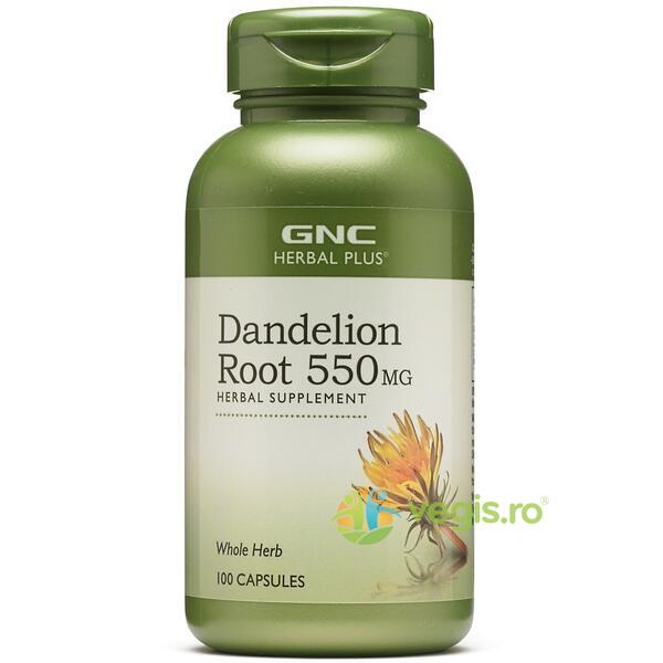 Radacina de Papadie (Dandelion Root) Herbal Plus 550mg 100cps, GNC, Capsule, Comprimate, 1, Vegis.ro
