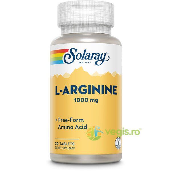 L-Arginine 30cpr Secom,, SOLARAY, Capsule, Comprimate, 1, Vegis.ro