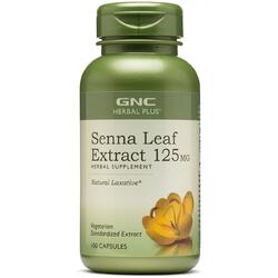 Extract Frunze de Senna (Senna Leaf) Herbal Plus 125mg 100cps vegetale GNC