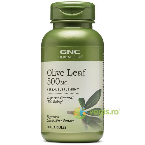 Olive Leaf (Extract din Frunze de Maslin) Herbal Plus 500mg 100cps, GNC, Capsule, Comprimate, 1, Vegis.ro