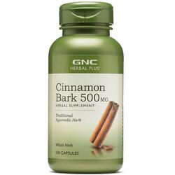 Cinnamon Bark (Scortisoara) Herbal Plus 500mg 100cps GNC