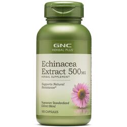 Echinacea Extract Herbal Plus 500mg 100cps GNC