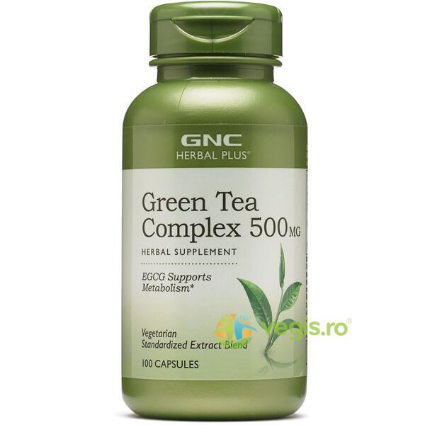 Complex de Ceai Verde (Green Tea Complex) Herbal Plus 500mg 100cps, GNC, Capsule, Comprimate, 1, Vegis.ro