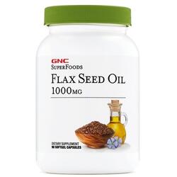 Ulei din Seminte de In SuperFoods 1000mg  90cps moi GNC