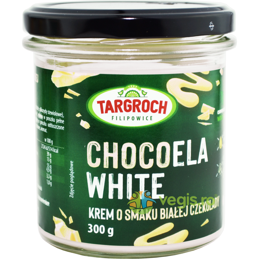 Crema de Ciocolata Alba fara Zahar Chocoela White 300g