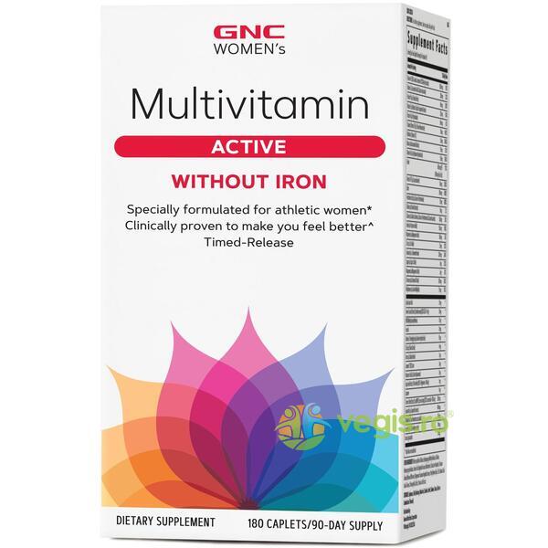 Complex de Multivitamine pentru Femei fara Fier (Ultra Mega Active Without Iron) 180tb, GNC, Vitamine, Minerale & Multivitamine, 1, Vegis.ro