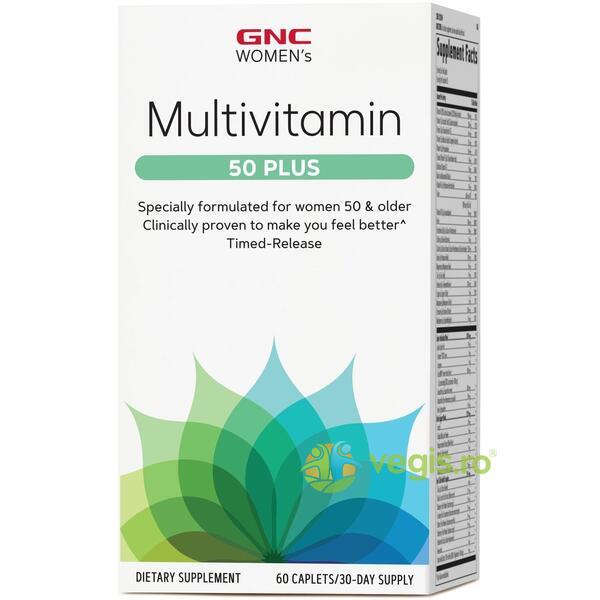 Multivitamine si Minerale pentru Femei 50 Plus 60cps, GNC, Vitamine, Minerale & Multivitamine, 1, Vegis.ro