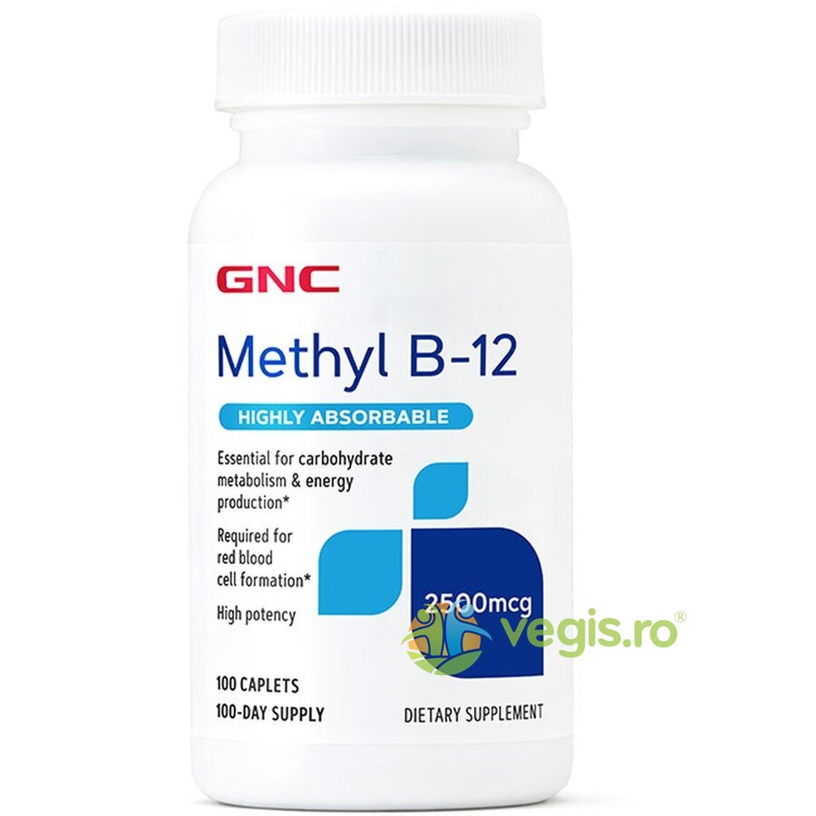 Methyl B-12 (Vitamina B-12 Metilcobalamina) 2500mcg 100tb GNC